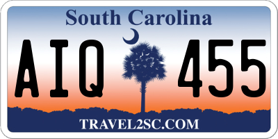 SC license plate AIQ455