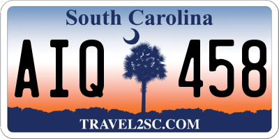 SC license plate AIQ458