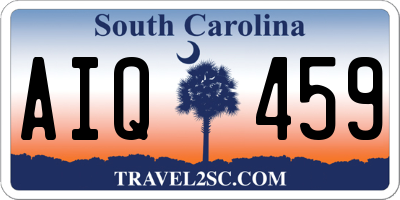 SC license plate AIQ459
