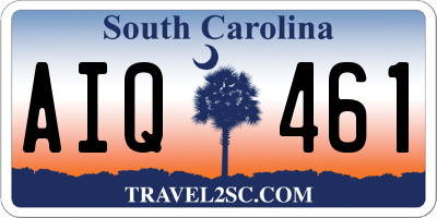 SC license plate AIQ461