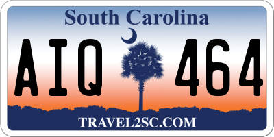 SC license plate AIQ464