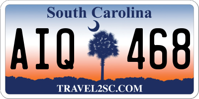 SC license plate AIQ468