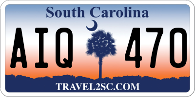 SC license plate AIQ470