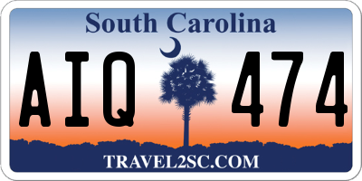 SC license plate AIQ474