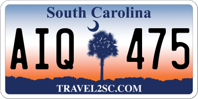 SC license plate AIQ475