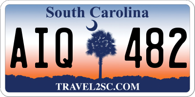 SC license plate AIQ482
