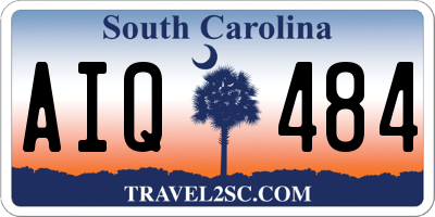 SC license plate AIQ484