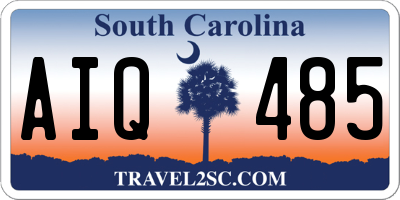 SC license plate AIQ485