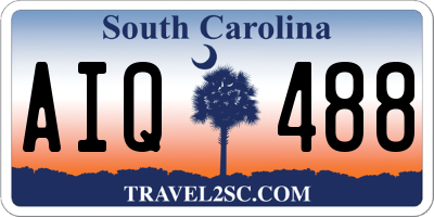 SC license plate AIQ488