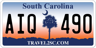 SC license plate AIQ490