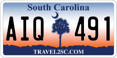SC license plate AIQ491