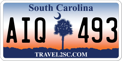 SC license plate AIQ493