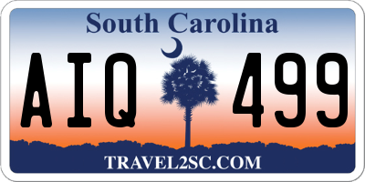 SC license plate AIQ499
