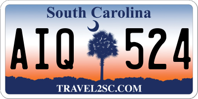 SC license plate AIQ524