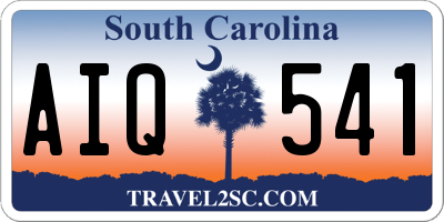 SC license plate AIQ541