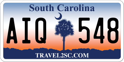 SC license plate AIQ548