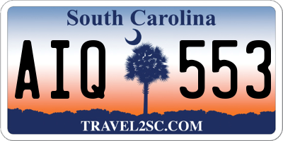 SC license plate AIQ553