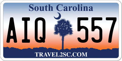 SC license plate AIQ557