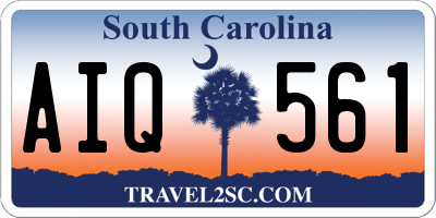 SC license plate AIQ561