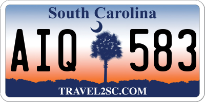 SC license plate AIQ583