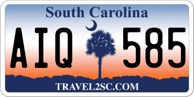 SC license plate AIQ585
