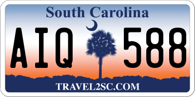 SC license plate AIQ588