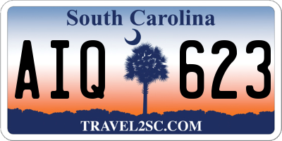 SC license plate AIQ623