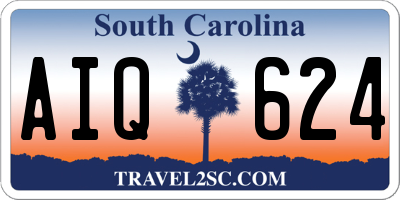 SC license plate AIQ624