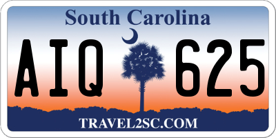 SC license plate AIQ625