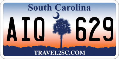 SC license plate AIQ629
