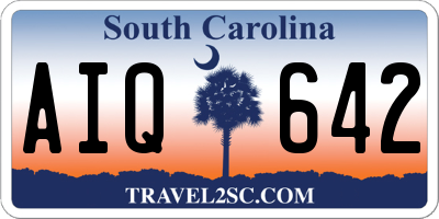 SC license plate AIQ642