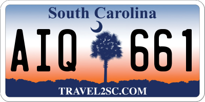 SC license plate AIQ661