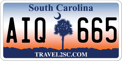 SC license plate AIQ665
