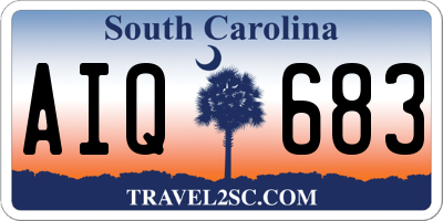 SC license plate AIQ683