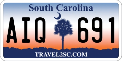 SC license plate AIQ691
