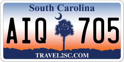 SC license plate AIQ705