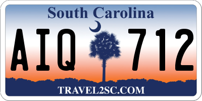 SC license plate AIQ712