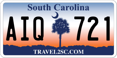 SC license plate AIQ721