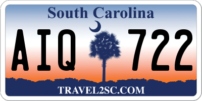 SC license plate AIQ722