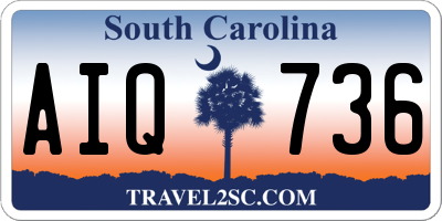 SC license plate AIQ736