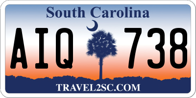 SC license plate AIQ738