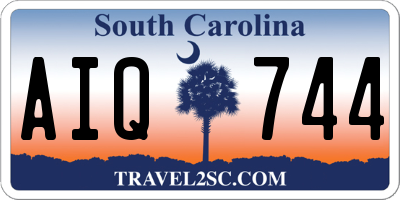 SC license plate AIQ744