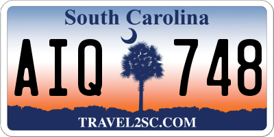 SC license plate AIQ748