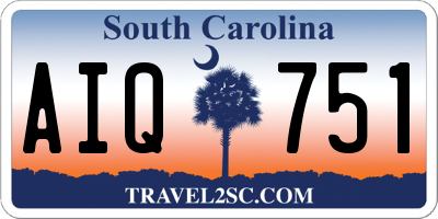 SC license plate AIQ751