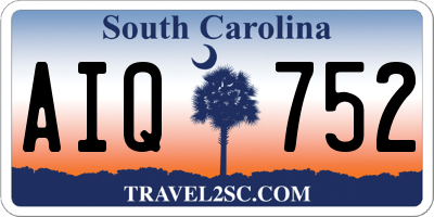 SC license plate AIQ752