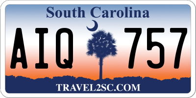 SC license plate AIQ757