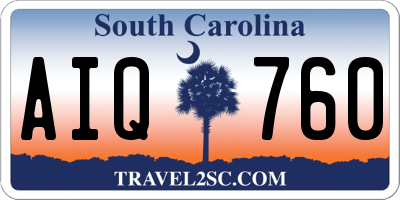 SC license plate AIQ760