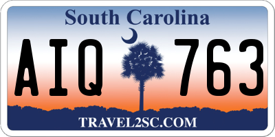 SC license plate AIQ763