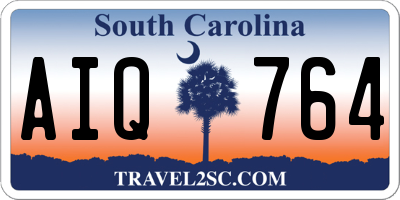 SC license plate AIQ764