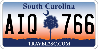 SC license plate AIQ766